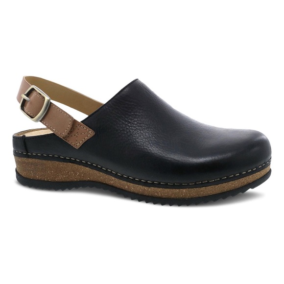 Dansko Merrin Milled Mule Black Waxy Size 39 - Picture 1 of 7
